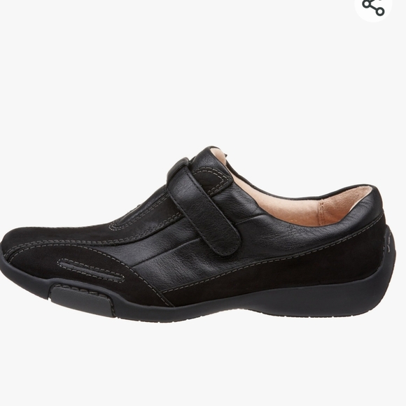 Naturalizer Carlos walking shoes black leather Very good cond. Velcro. Narrow - Picture 4 of 14